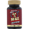 Nature's Plus, Ultra T-Male, aumento de la testosterona para hombres, máxima potencia, 60 comprimidos bi-capas