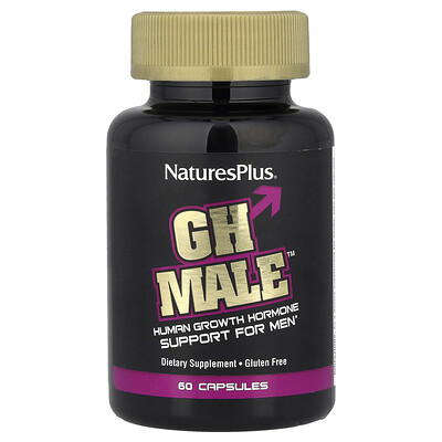 NaturesPlus, GH Male™, 60 cápsulas vegetales