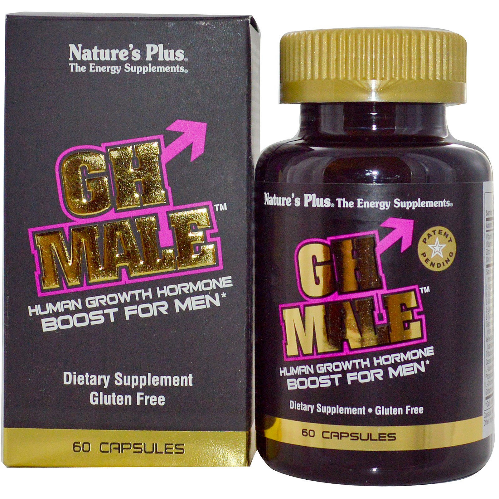 Nature's Plus, GH Male, Human Growth Hormone for Men, 60 Capsules ...