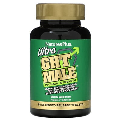 

NaturesPlus, Ultra GHT Male, 90 Extended Release Tablets