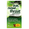 Nature's Plus, Adult's Ear, Nose & Throat Lozenges, Natural Tropical Cherry Berry, 60 Lozenges