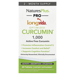 Pro Longvida® Optimized Curcumin® 1000, 1000 мг, 60 таблеток