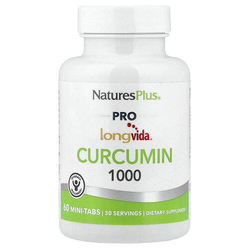 Naturesplus Pro Longvida®, Curcumin 1000, 60 Mini-Tabs (500 mg per Tablet)
