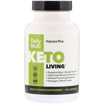 Nature's Plus KetoLiving, ежедневные мульти, 90 капсул