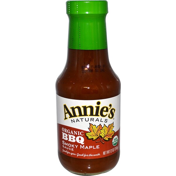 Annie's Naturals, Органический соус барбекю с жидким дымом и кленовым сиропом, 12 унций (340 г)