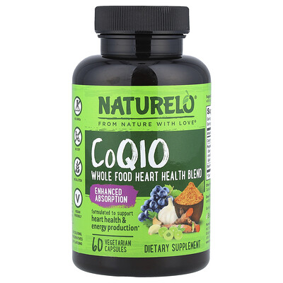Product Image for NATURELO, CoQ10, 60 Vegetarian Capsules
