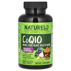 CoQ10, цільнохарчова суміш для здоров’я серця, 120 вегетаріанських капсул