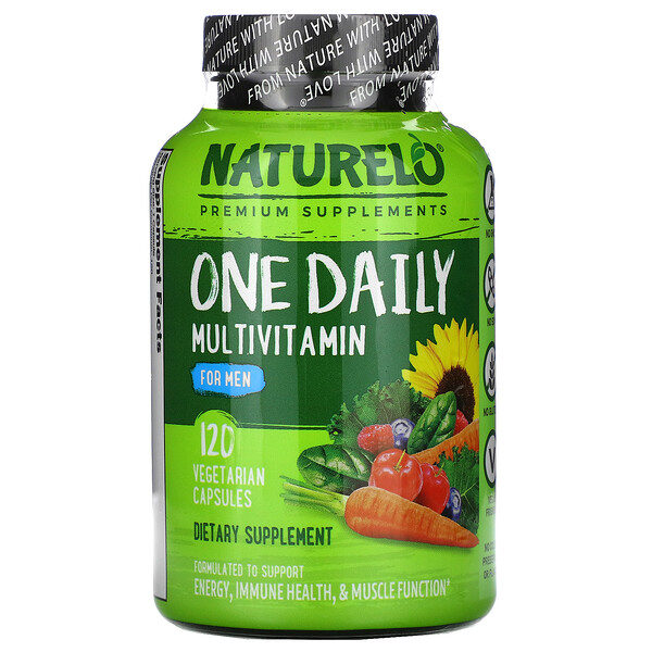 NATURELO, One Daily Multivitamin for Men, 120 Vegetarian Capsules - iHerb