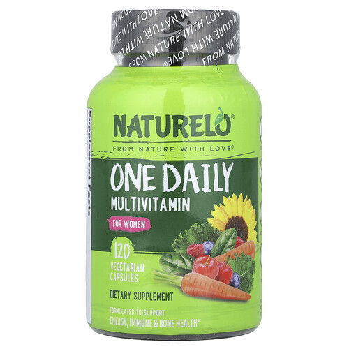 NATURELO, One Daily Multivitamin, 120 pflanzliche Kapseln