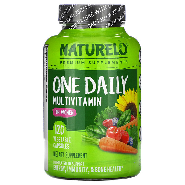 NATURELO, Multivitamines pour femmes, Dose quotidienne, 120 capsules