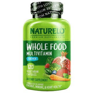 NATURELO, Whole Food Multivitamin for Men, 120 Vegetarian Capsules