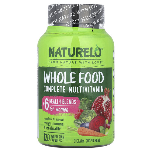 Naturelo Whole Food Complete Multivitamin, For Women, 120 Vegetarian Capsules