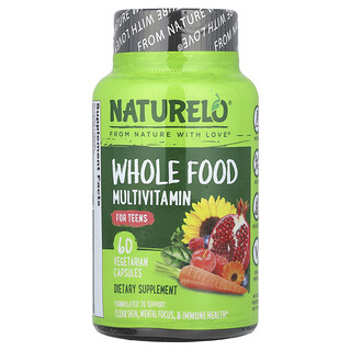 NATURELO, Vollwert-Multivitamin für Jugendliche, 60 vegetarische Kapseln