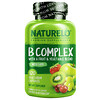 NATURELO, B Complex with a Fruit & Vegetable Blend, With CoQ10, 120 Vegetarian Capsules