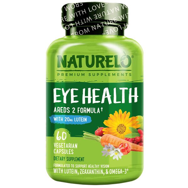 NATURELO‏, Eye Health Areds 2 Formula, 60 Vegetarian Capsules