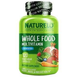 NATURELO, Whole Food Multivitamin for Men 50+,  120 Vegetarian Capsules