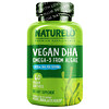 NATURELO, DHA Vegan, Omega 3 dari Ganggang, 800 mg, 60 Kapsul Gel Lunak Vegan