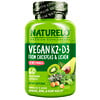 NATURELO, Витамин K2 + D3, из нута и лишайника, 60 вегетарианских капсул