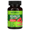 Веганский витамин D3 для детей, клубника, 1000 МЕ (25 мкг), 60 веганских жевательных таблеток