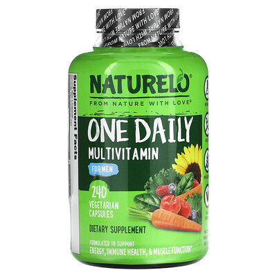 

NATURELO, One Daily Multivitamin for Men, 240 Vegetarian Capsules