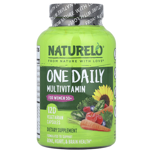 Naturelo One Daily Multivitamin, For Women 50+, 120 Vegetarian Capsules