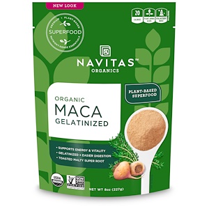 Отзывы о Навитас Органикс, Organic Maca Gelatinized, 8 oz (227 g)