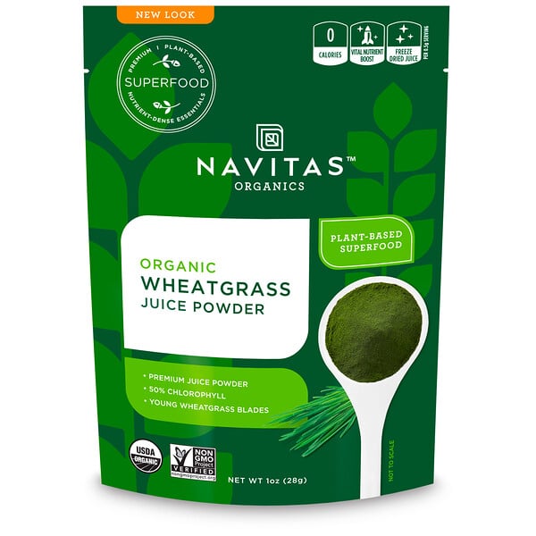 Navitas Organics, Poudre d'herbe de blé bio, lyophilisée, 28 g (1 oz)