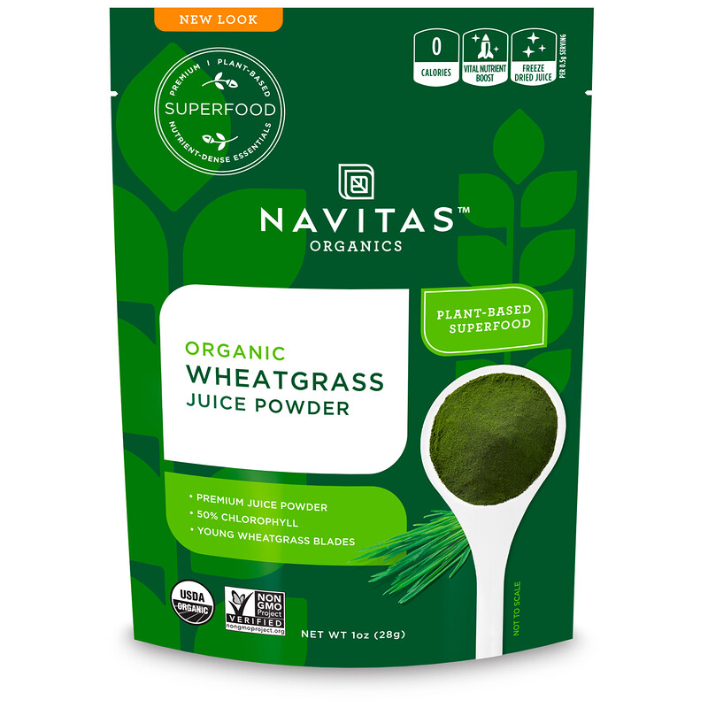 Navitas Organics, Organic Wheatgrass Juice Powder, 1 oz (28 g) iHerb