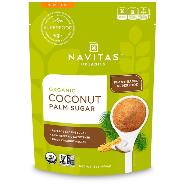 Navitas Organics 有机棕榈糖 16 盎司 454 克 Iherb