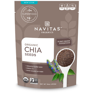 Navitas Organics, Graines de chia bio, 454 g (16 oz)