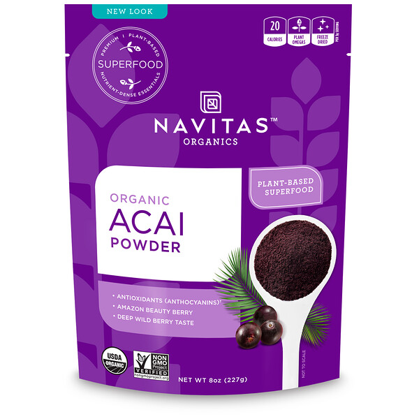 Navitas Organics, Acai-Pulver - Bio, 227 g (8 oz)