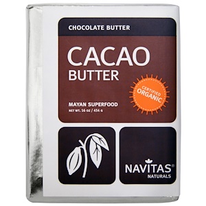 Навитас Органикс, Organic, Cacao Butter, 16 oz (454 g) отзывы покупателей