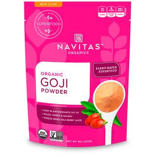 Navitas Organics, عضوي، مسحوق غوجي، 8 أوقية (227 غرام)