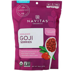 Отзывы о Навитас Органикс, Organic Goji Berries, 16 oz (454 g)