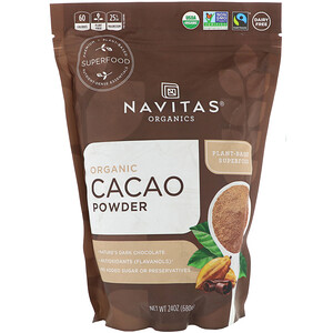 Отзывы о Навитас Органикс, Organic Cacao Powder, 24 oz (680 g)