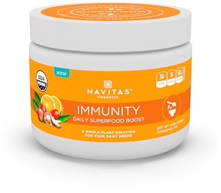 Navitas Organics, Иммунитет, ежедневный заряд чудо-пищи, 120 г