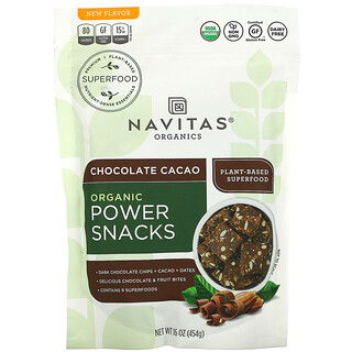 Navitas Organics, Organic Power Snacks, Chocolate Cacao, 16 oz (454 g)