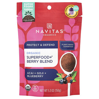 Navitas Organics, Mistura de Frutos Silvestres Orgânicos Superfood+®, 150 g (5,3 oz)