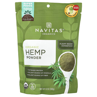 Navitas Organics‏, مسحوق القنب العضوي ، 12 أوقية (340 غرام)