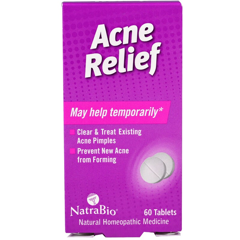 NatraBio, Acne Relief, 60 Tablets iHerb