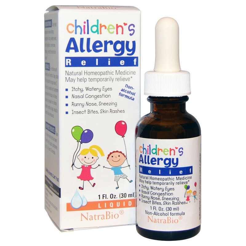 NatraBio, Children's Allergy Relief, NonAlcohol Formula, Liquid, 1 fl