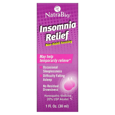 

NatraBio, Insomnia Relief, 1 fl oz (30 ml)