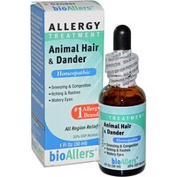 bioAllers, лечение аллергии, шерсть животных и перхоть, 1 жидкая унция (30 мл) - изображение