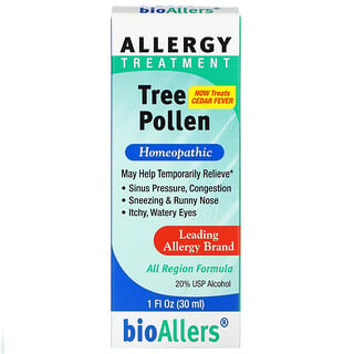 NatraBio, BioAllers® 敏感舒缓滴剂，适用于树花粉敏感人群，1 液量盎司（30 毫升）