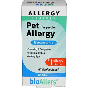 bioAllers, лечение аллергии на домашних животных, 60 таблеток отзывы, применение, состав, цена, купить