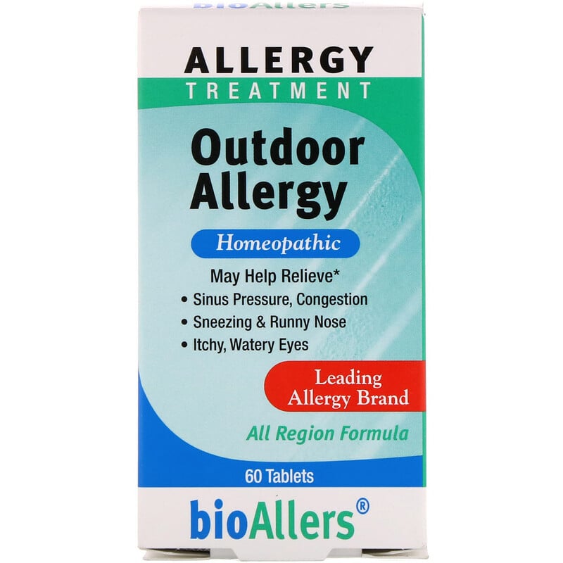 NatraBio, BioAllers, Allergy Treatment, Outdoor Allergy, 60 Tablets - iHerb