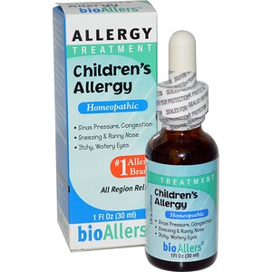 NatraBio, BioAllers, лечение детской аллергии, 30 мл