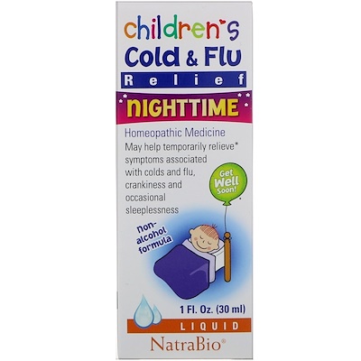 

Children's Cold & Flu, для ночного использования, 30 мл (1 жидкая унция)