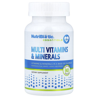 NutriBiotic Essentials Multi Vitamins  Minerals 90 Capsules