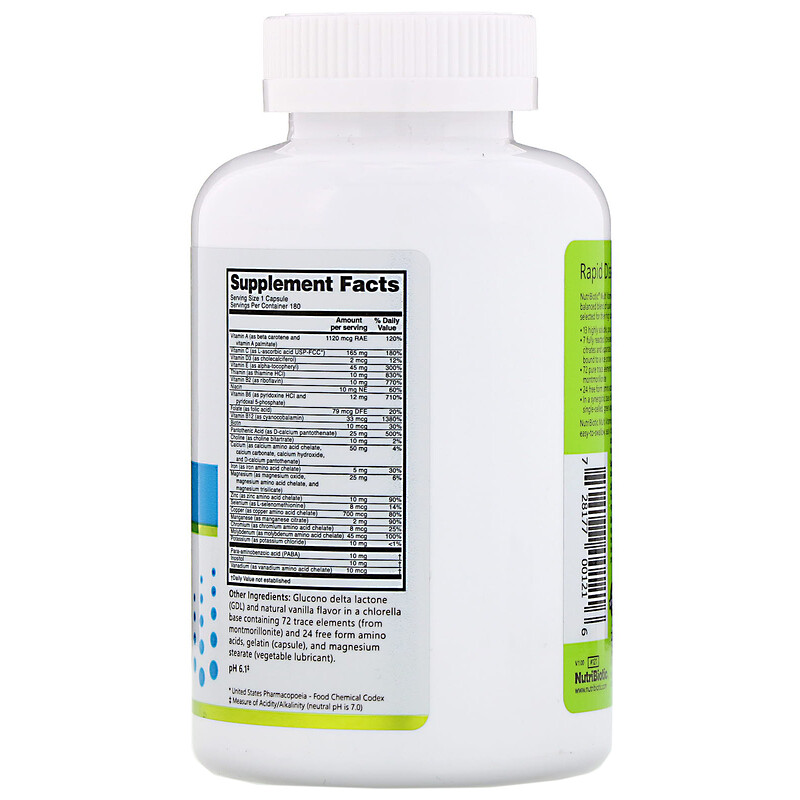 NutriBiotic, Multi Vitamins & Minerals , 180 Capsules iHerb